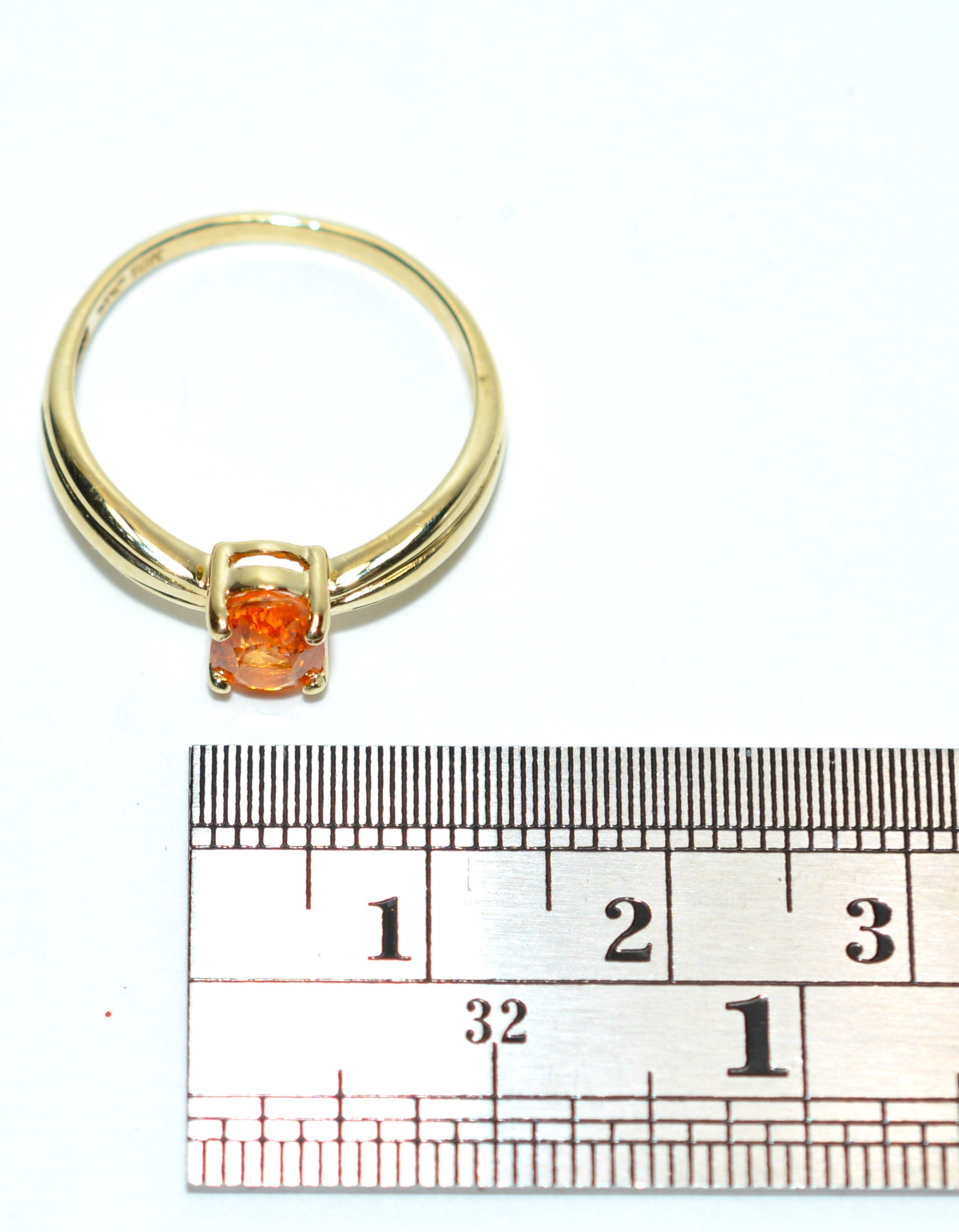 Natural Spessartine Garnet Ring 10K Solid Gold 1.04ct Solitaire Orange Ring Statement Ring Gemstone Ring Ladies Fine Birthstone Jewellery