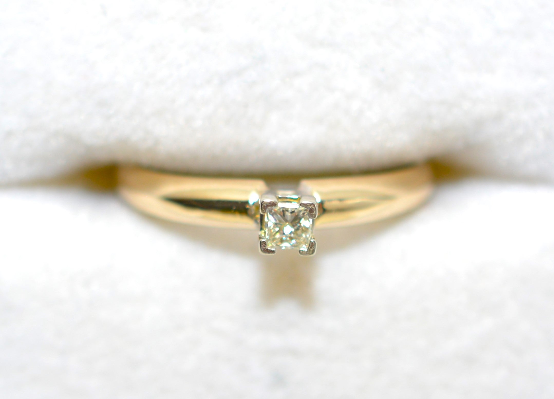 Natural Diamond Ring 14K Gold .15ct Engagement Ring Wedding Bridal Jewelry Bridal Jewellery Solitaire Ring Classic Vintage Estate Ring