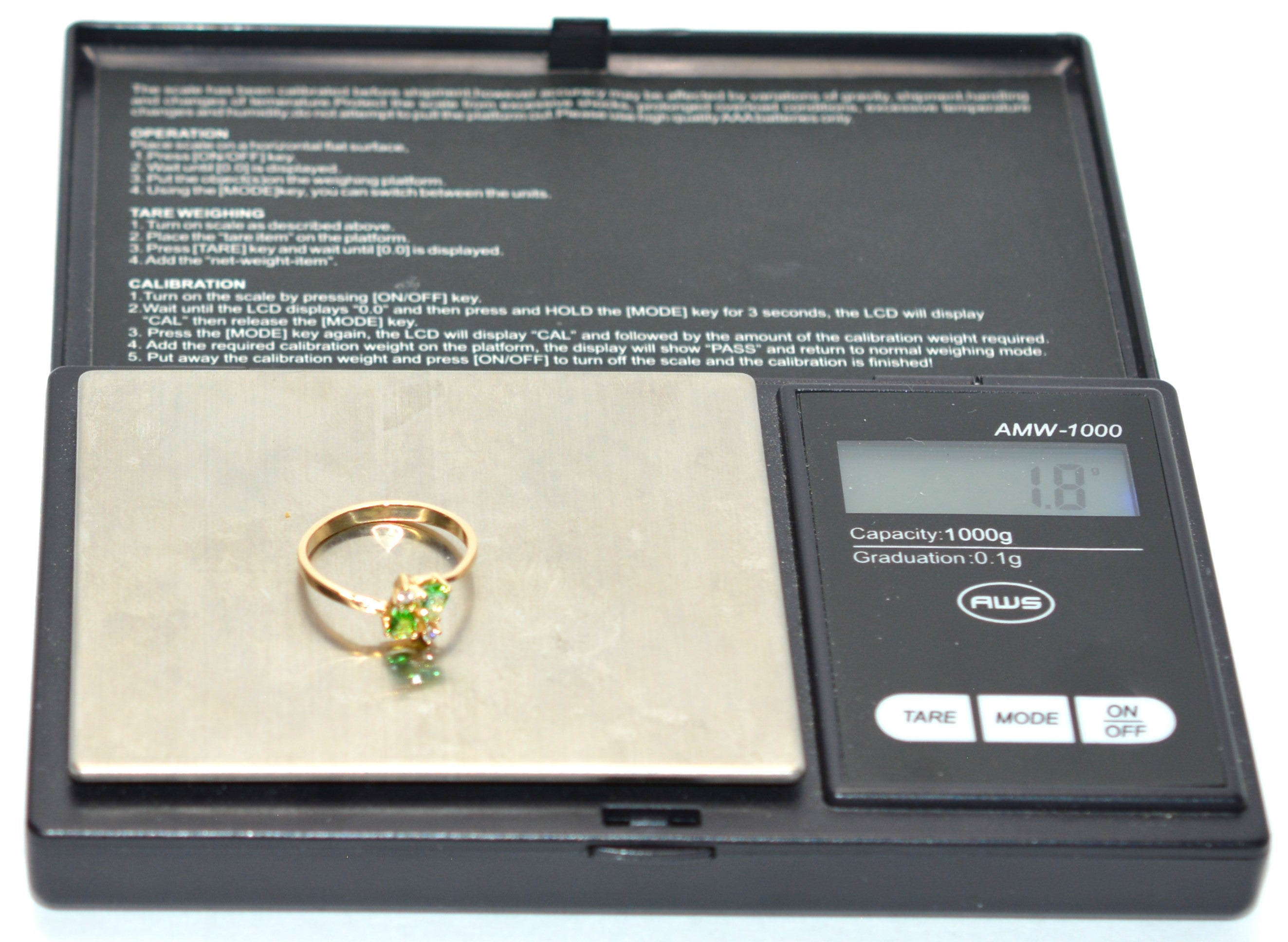 Natural Tsavorite Garnet & Diamond Ring 14K Solid Gold .43tcw Engagement Ring Green Gemstone Ring Pear January Birthstone Ring Garnet Ring