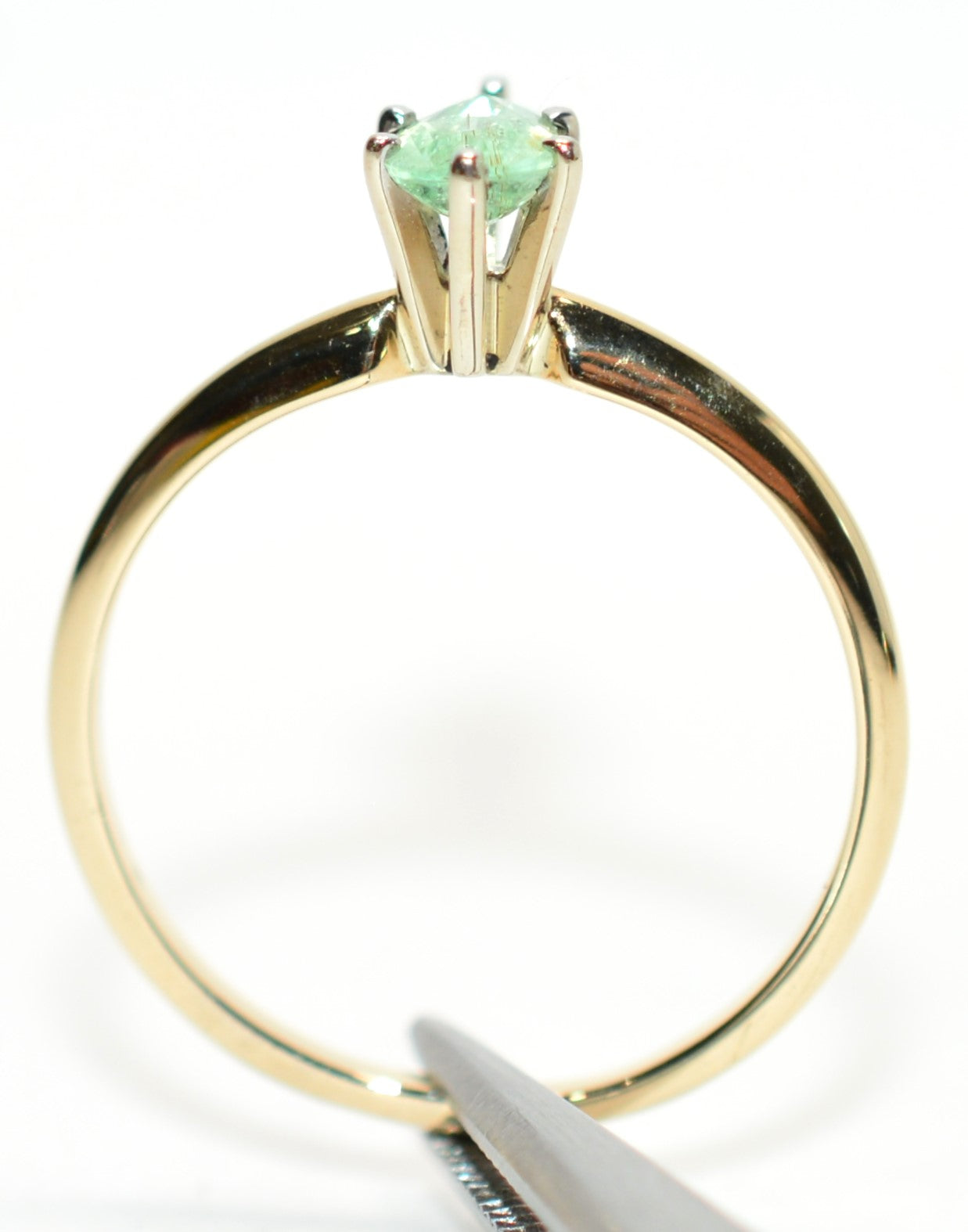 Natural Paraiba Tourmaline Ring 14K Solid Gold .40ct Engagement Ring Gemstone Ring Solitaire Ring Birthstone Ring Stackable Ring Promise