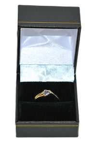 Natural Tanzanite & Diamond Ring 10K Solid Gold .33tcw Gemstone Ring Birthstone Ring Statement Ring Cocktail Ring Tanzanite Ring Estate