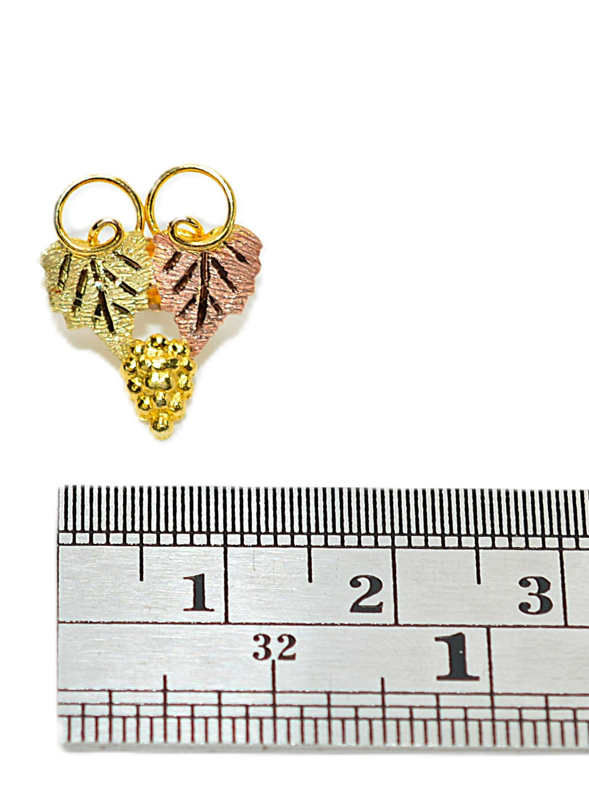 Black Hills Gold Earrings 10K Gold Earrings Vintage Earrings Tri-Color Earrings South Dakota Earrings American Earrings Stud Estate Earrings