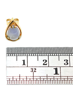 Natural Moonstone Earrings 14K Gold Earrings Solitaire Earrings Stud Earrings Vintage Estate Jewelry Fine Jewellery