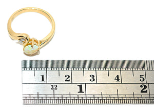 Natural Ethiopian Opal & Diamond Ring 14K Solid Gold Precious Ring Statement Ring Vintage Ring Cocktail Ring October Birthstone Ring Fine Jewelry Estate Jewellery