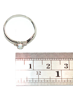 Natural Moonstone Ring Solid Platinum Solitaire Ring Promise Ring Bridal Jewelry Love Ring Engagement Ring Statement Ring Gemstone Ring