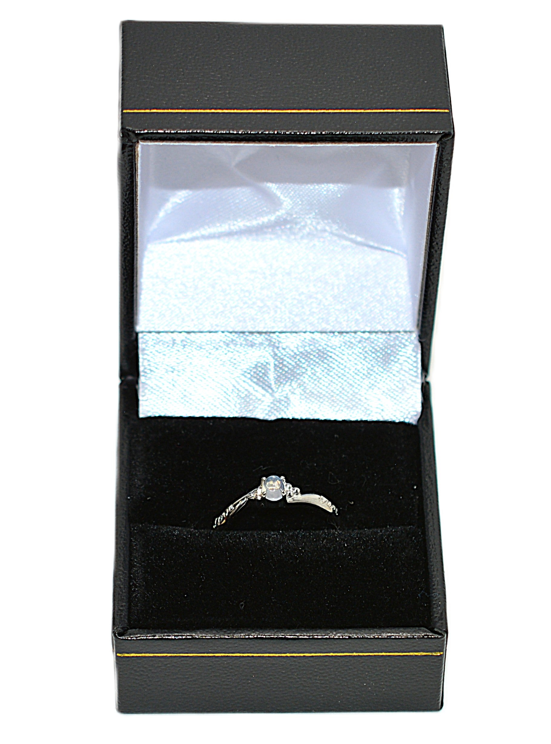 Natural Moonstone Ring Solid Platinum Solitaire Ring Promise Ring Bridal Jewelry Love Ring Engagement Ring Statement Ring Gemstone Ring
