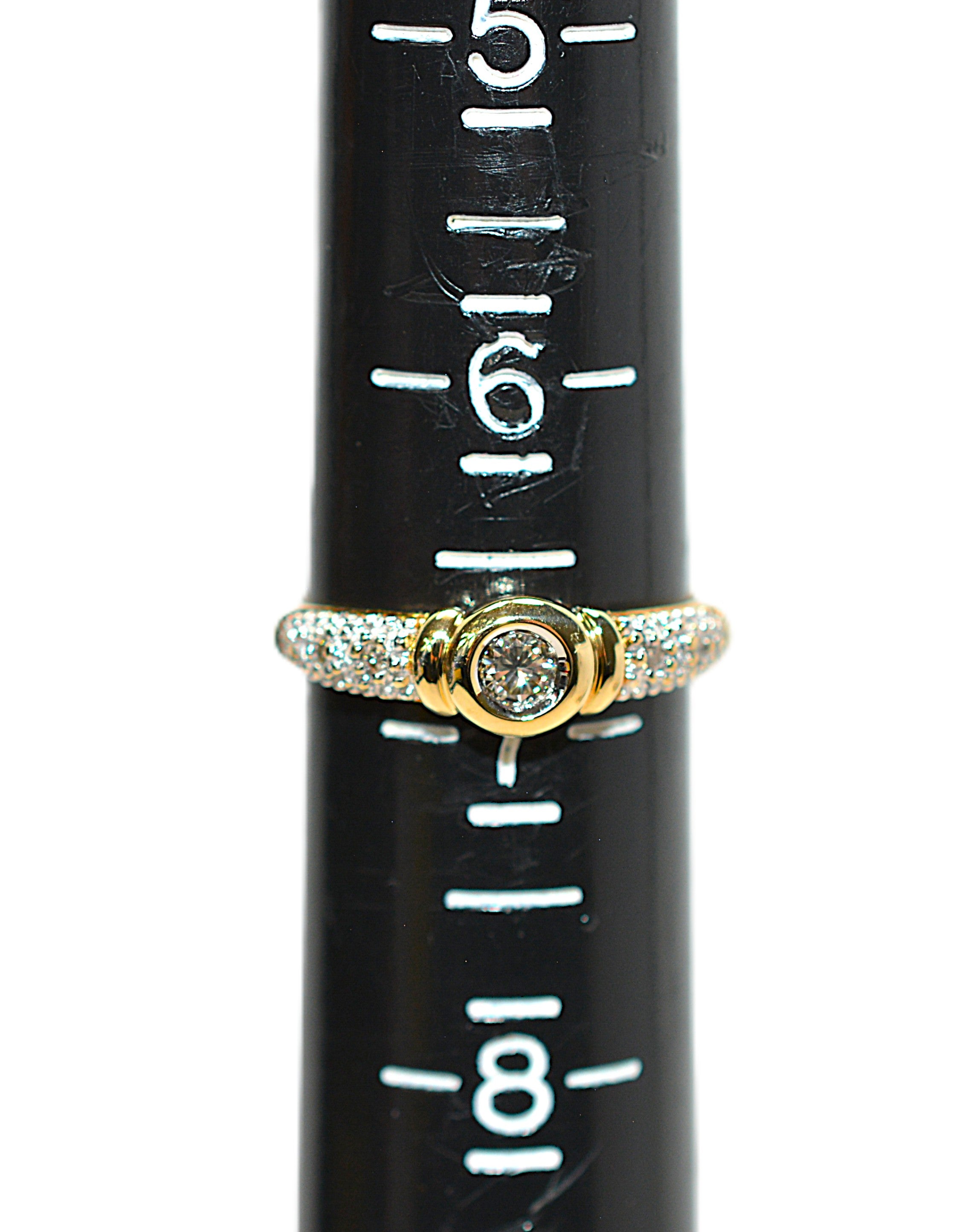 Natural Diamond Ring 18K Solid Gold .21tcw Engagement Ring Wedding Bridal Jewelry Bridal Jewellery Pave Ring April Birthstone Promise Ring