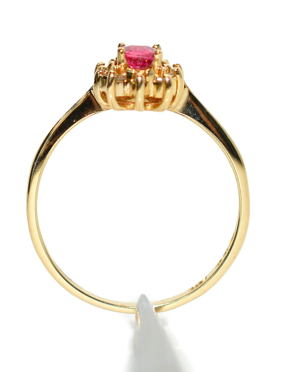 Natural Ruby & Diamond Ring 14K Solid Gold .45tcw Gemstone Ring Birthstone Ring Red Ring Vintage Ring Estate Jewelry Fine Jewellery