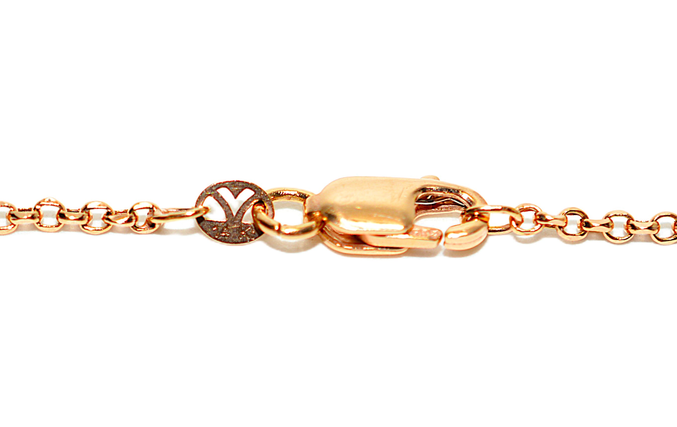 LeVian Natural Fancy Diamond Necklace 14K Rose Gold .52tcw Designer Pendant Estate Jewelry Gemstone Necklace Bridal Jewelry
