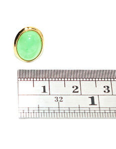 Natural Jade Earrings 14K Solid Gold Earrings Stud Earrings Fine Green Gemstone Statement Earrings Cocktail Earrings Birthstone Jadeite