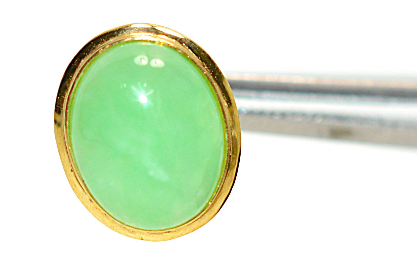 Natural Jade Earrings 14K Solid Gold Earrings Stud Earrings Fine Green Gemstone Statement Earrings Cocktail Earrings Birthstone Jadeite