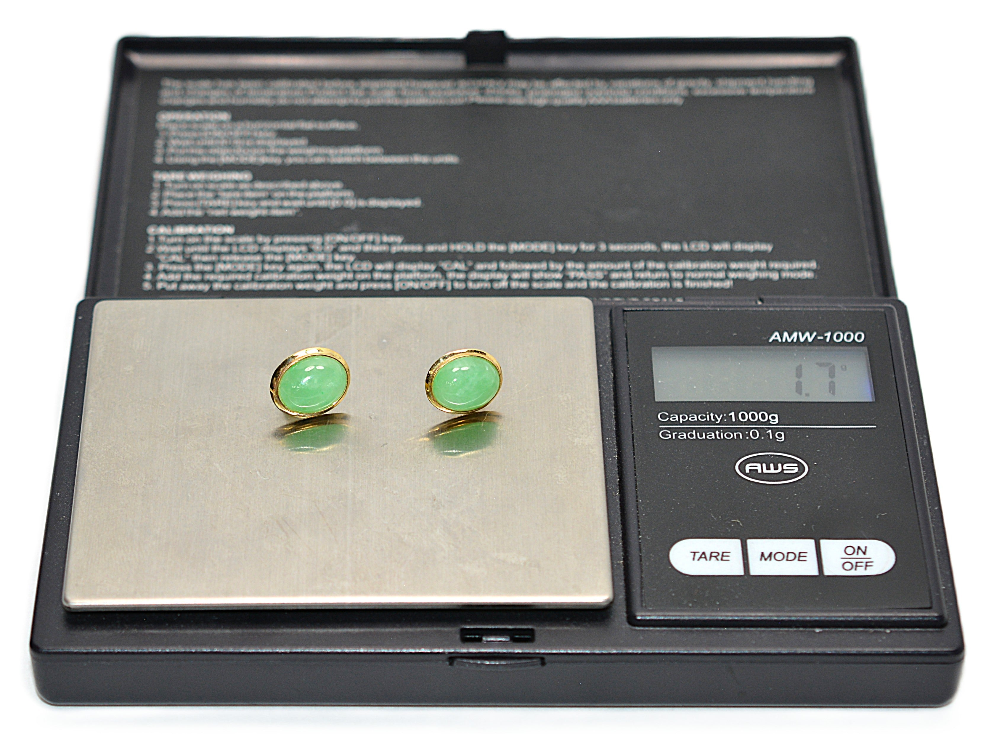 Natural Jade Earrings 14K Solid Gold Earrings Stud Earrings Fine Green Gemstone Statement Earrings Cocktail Earrings Birthstone Jadeite