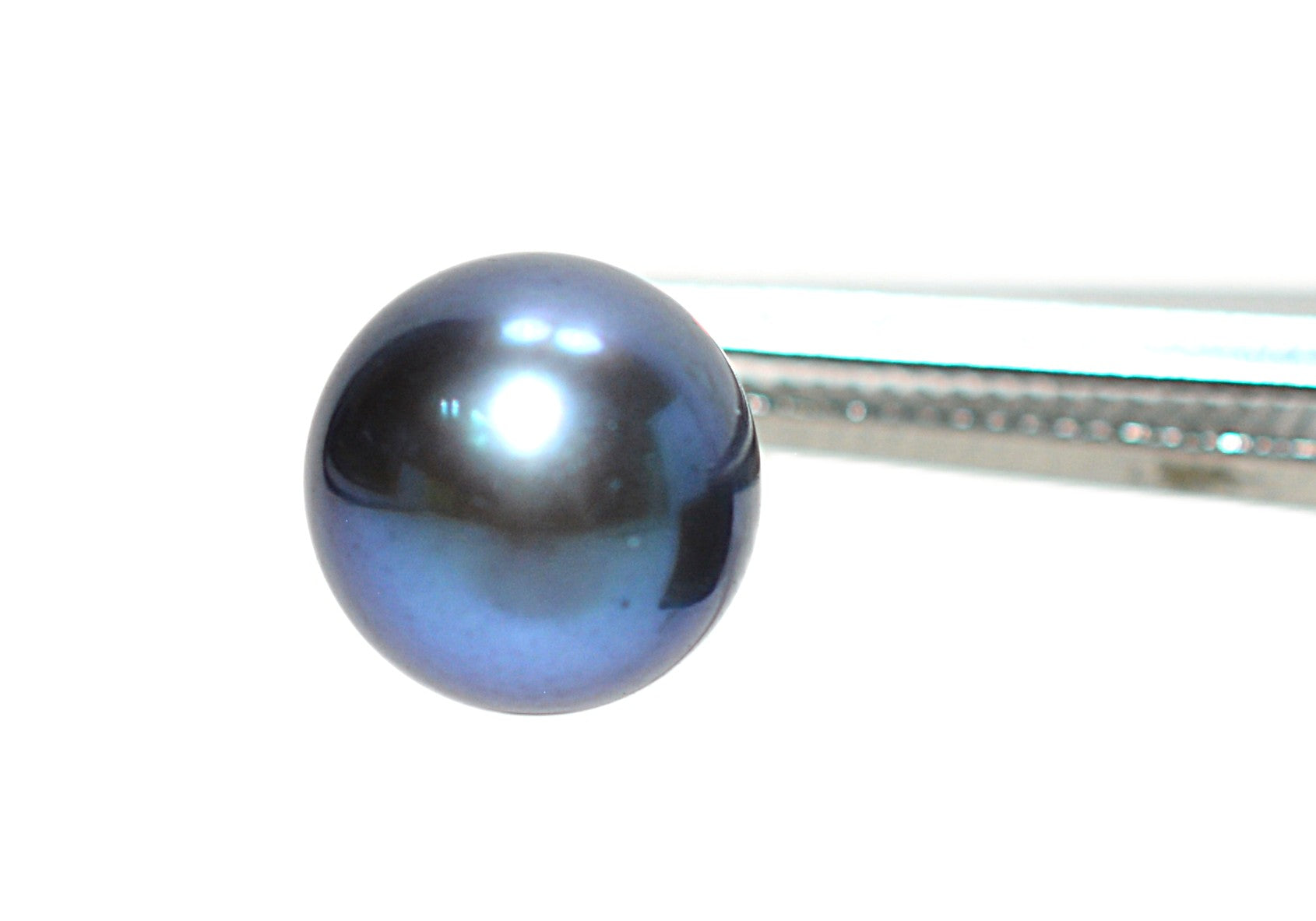 Natural Tahitian Pearl Earrings 14K Gold Earrings Solitaire Earrings Stud Earrings Vintage Estate October Birthstone Gray Pearl Jewelry