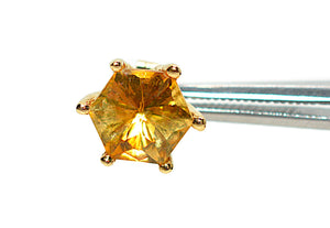 Natural Honey Citrine Earrings 14K Solid Gold 6.22tcw Solitaire Earrings Stud Earrings Gemstone Earrings Birthstone Earrings Fine Earrings
