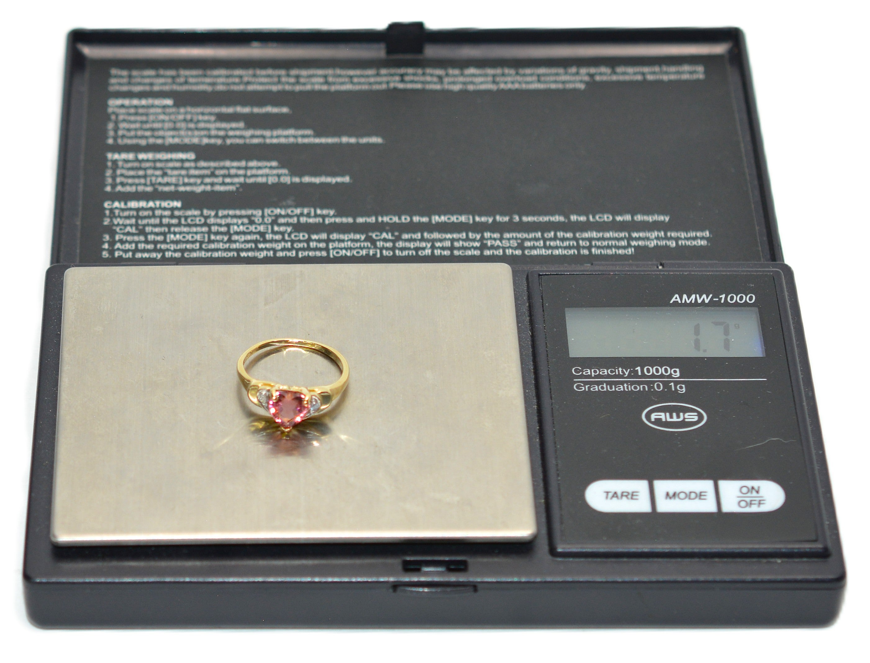 Natural Padparadscha Sapphire & Diamond Ring 14K Gold .88tcw Heart Gemstone Pink Ring September Birthstone Promise Ring Anniversary Ring