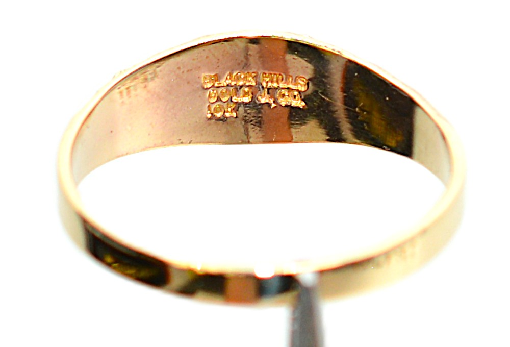 Black Hills Gold Ring 10K Solid Gold Band Black Hills South Dakota Ring No Stone Ring Wedding Ring Anniversary Ring Stackable Band