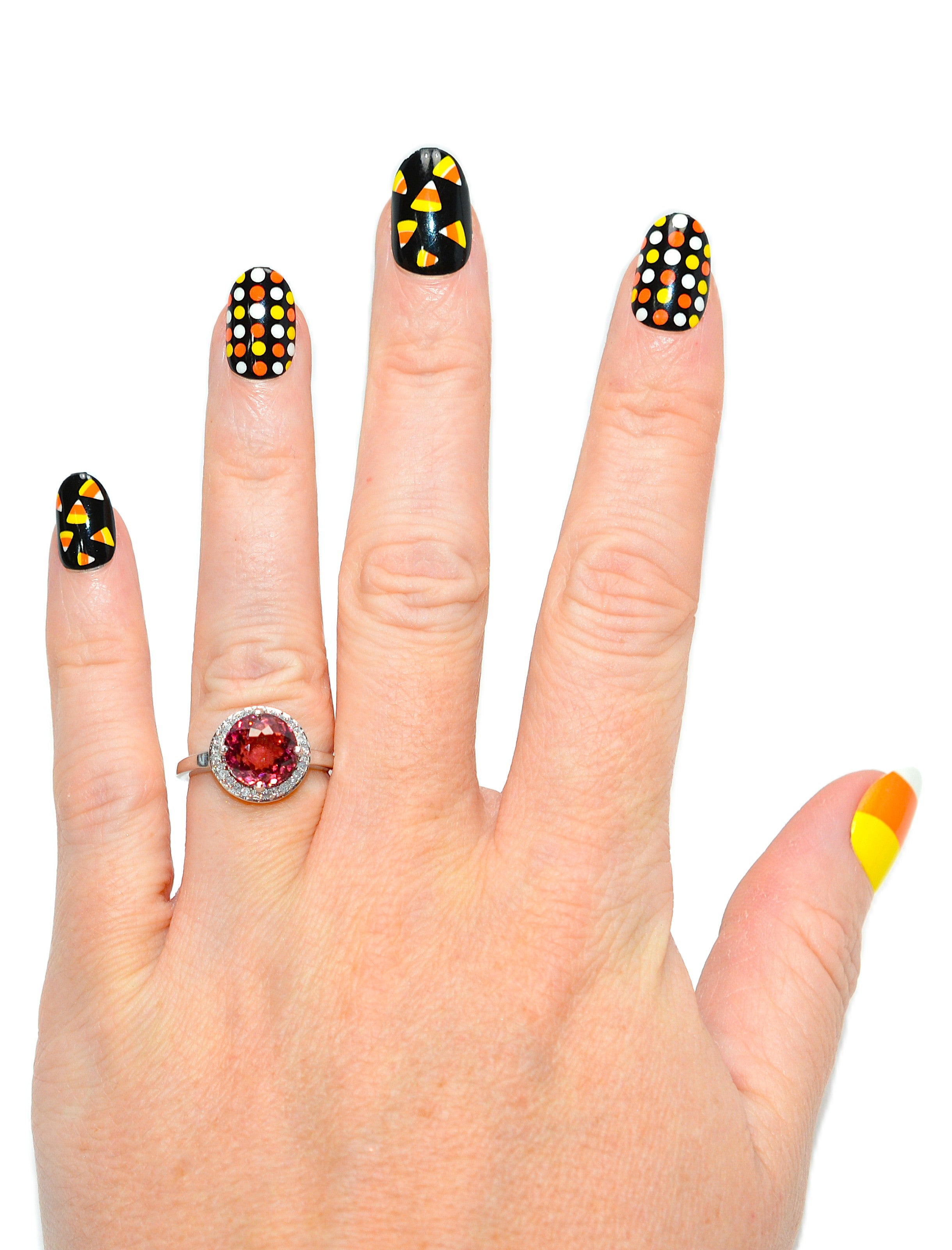 Natural Rubellite & Diamond Ring 10K Solid White Gold 2.94tcw Engagement Ring Gemstone Ring Statement Ring Pink Tourmaline Birthstone Ring