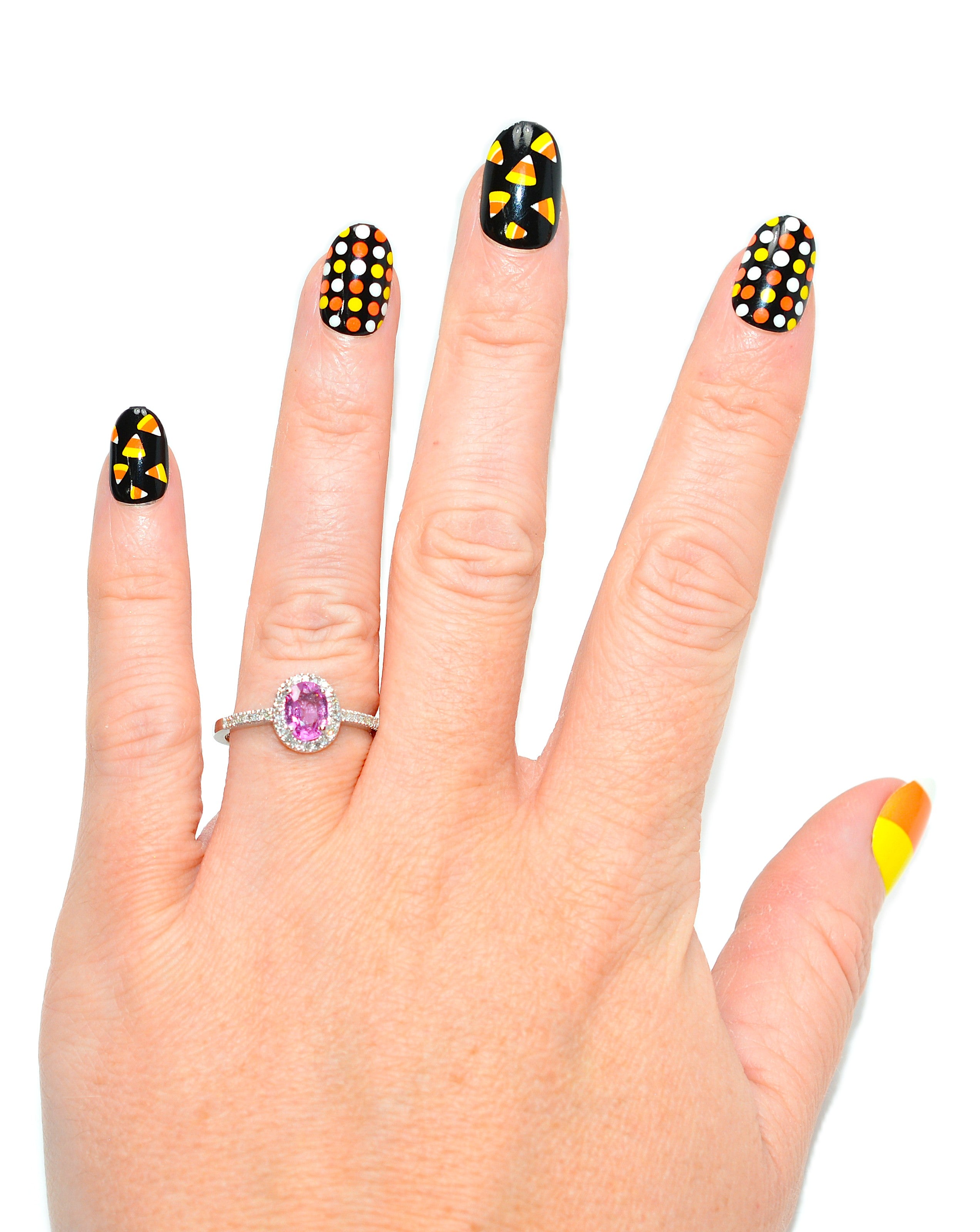 Natural Padparadscha Sapphire & Diamond Ring 14K White Gold 1.04tcw Pink Gemstone Ring Engagement Ring Birthstone Ring Statement Ring