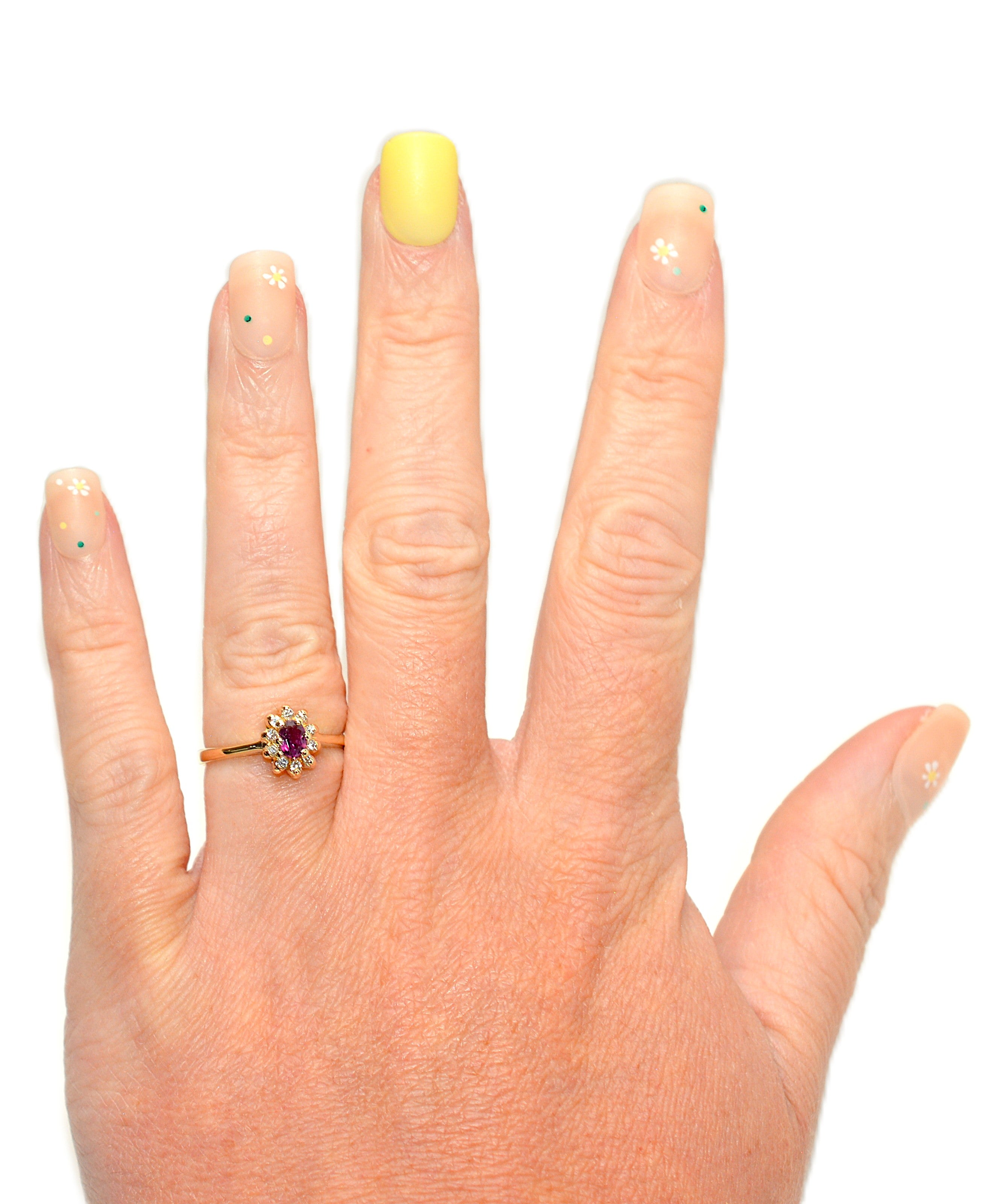 Natural Padparadscha Sapphire Ring 10K Solid Gold 1.00ct Gemstone Black Hills Gold Ring September Birthstone Ring Boho Leaf Nature Ring