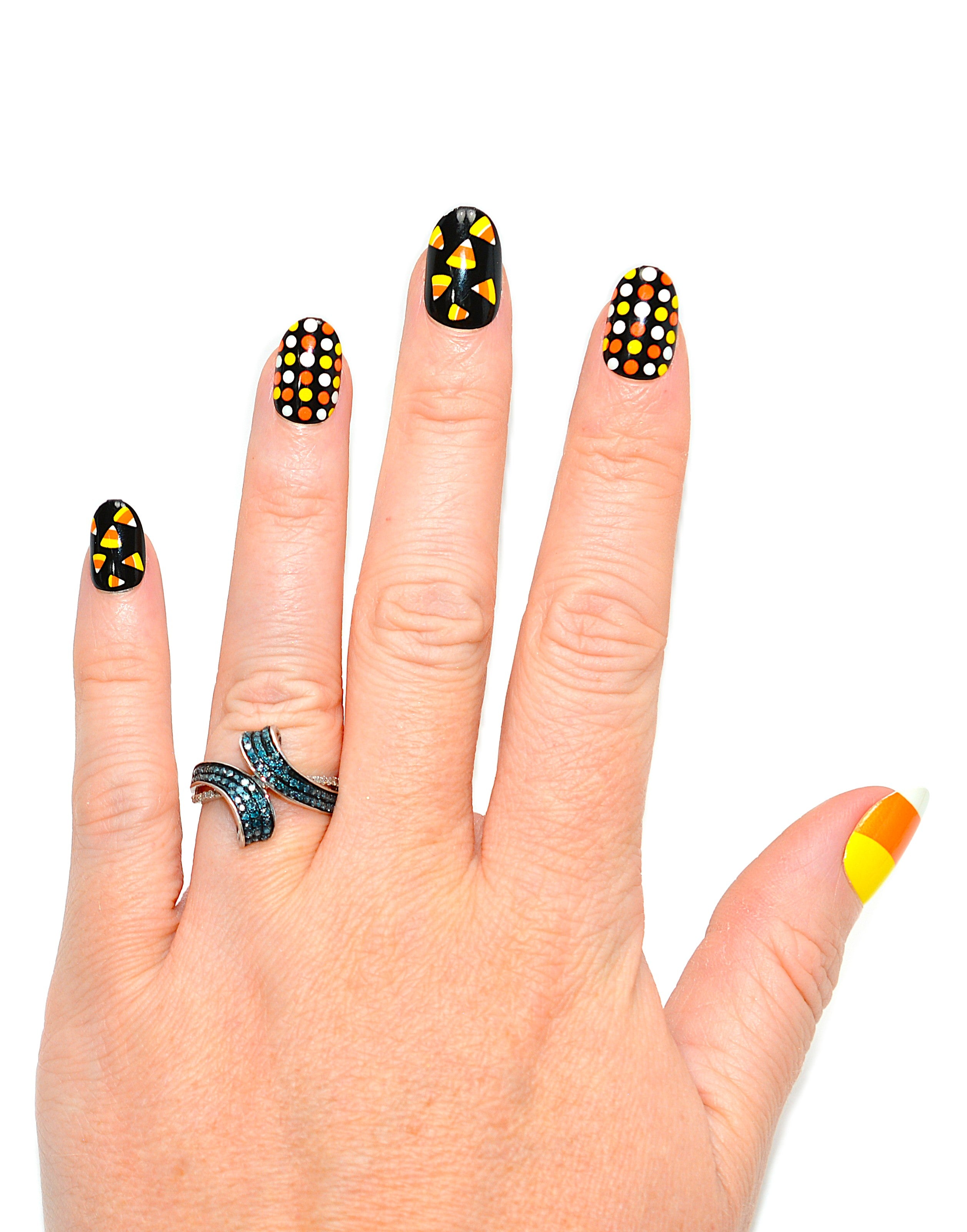 Fancy Blue Diamond Ring 10K White Gold .61tcw Gemstone Ring Cluster Ring Multistone Ring Blue Ring April Birthstone Statement Ring