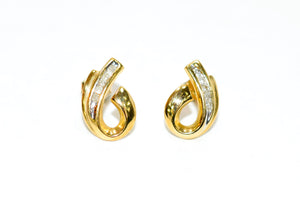 Natural Diamond Earrings 10K Solid Gold .10tcw Cluster Earrings Pave Earrings Stud Earrings Statement Earrings Cocktail Earrings