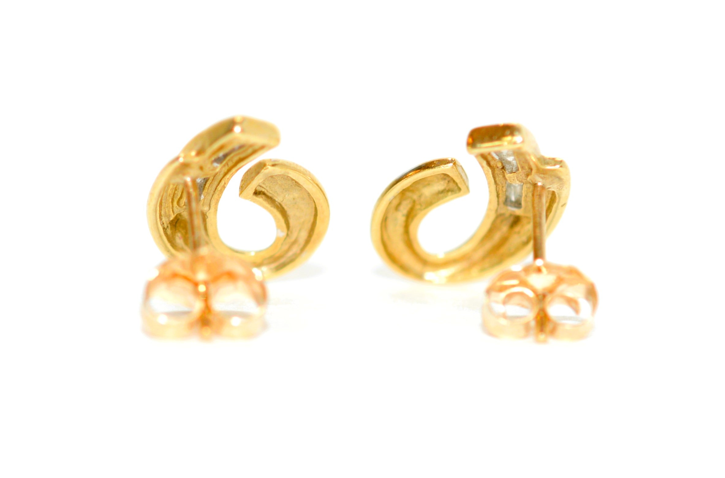 Natural Diamond Earrings 10K Solid Gold .10tcw Cluster Earrings Pave Earrings Stud Earrings Statement Earrings Cocktail Earrings