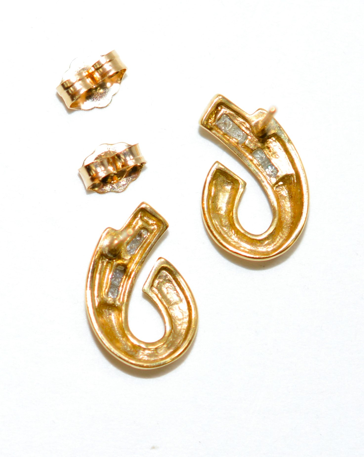 Natural Diamond Earrings 10K Solid Gold .10tcw Cluster Earrings Pave Earrings Stud Earrings Statement Earrings Cocktail Earrings