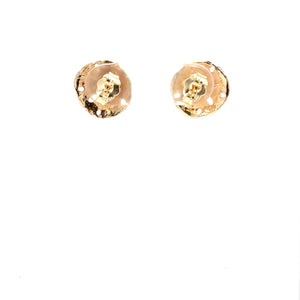 14K Solid Gold Earrings Sand Dollar Seashell Earrings Stud Earrings Beach Nautical Coastal Jewelry Mermaid Earrings Statement Earrings