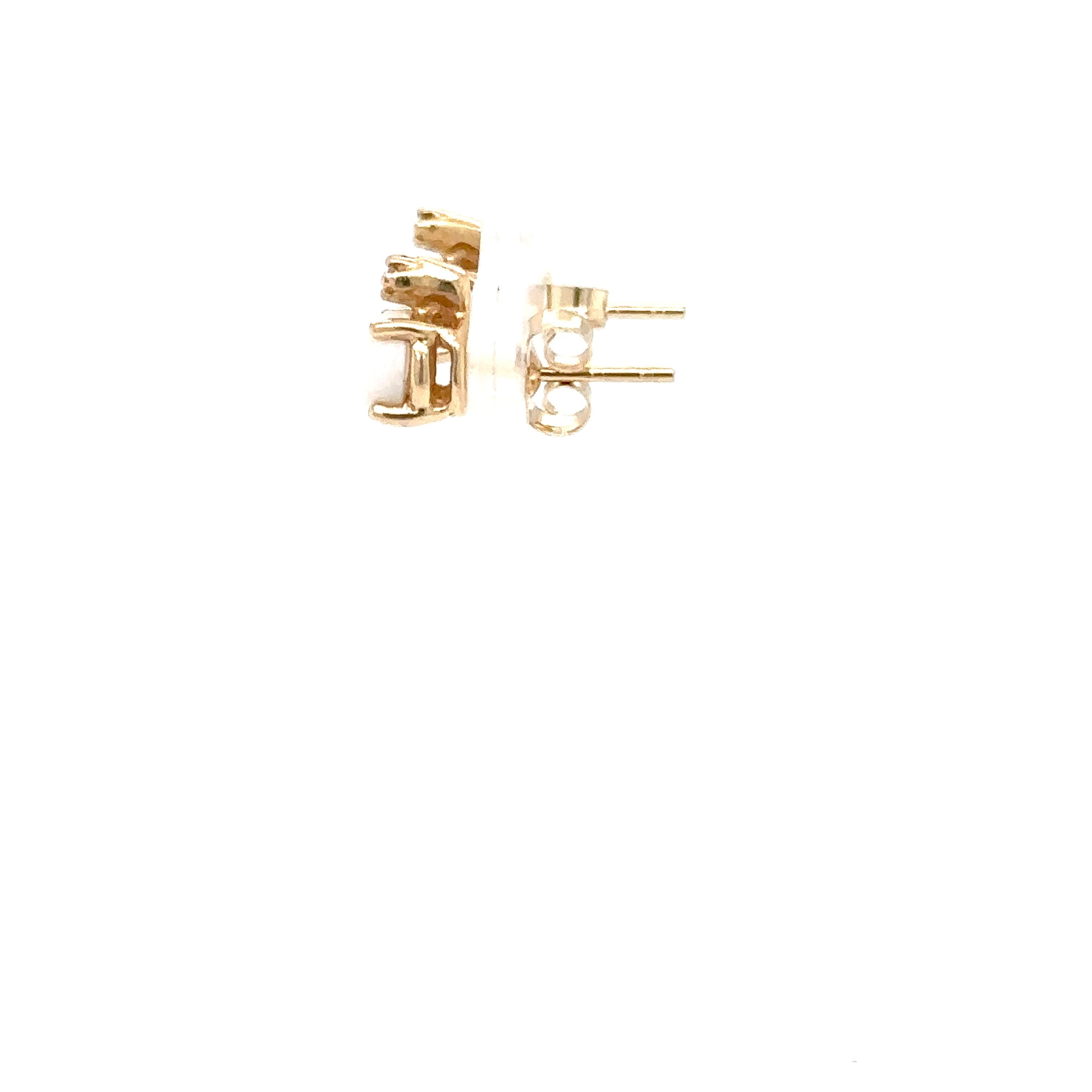 Natural Ethiopian Welo Opal & Diamond Earrings 14K Gold .02tcw Earrings Statement Earrings Stud Earrings Vintage Earrings Estate Jewelry Fine Jewellery