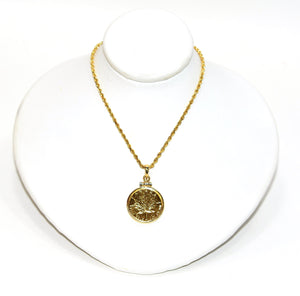 1982 .999 Canadian Gold Maple Leaf 5 Dollar Coin Pendant Necklace 14K Solid Gold Canadian Mint Necklace Bullion Coin Maple Coin Necklace