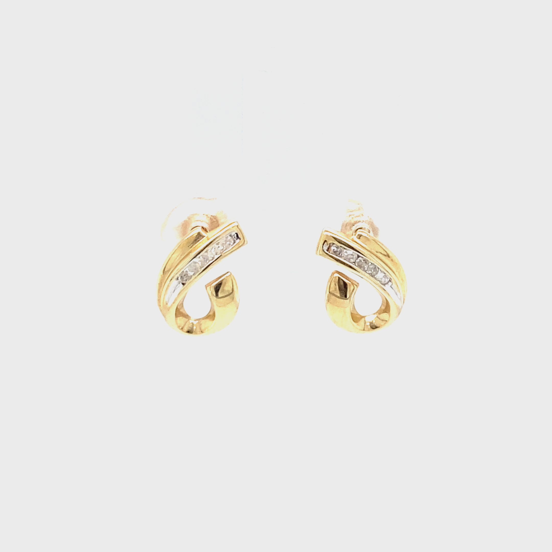 Natural Diamond Earrings 10K Solid Gold .10tcw Cluster Earrings Pave Earrings Stud Earrings Statement Earrings Cocktail Earrings