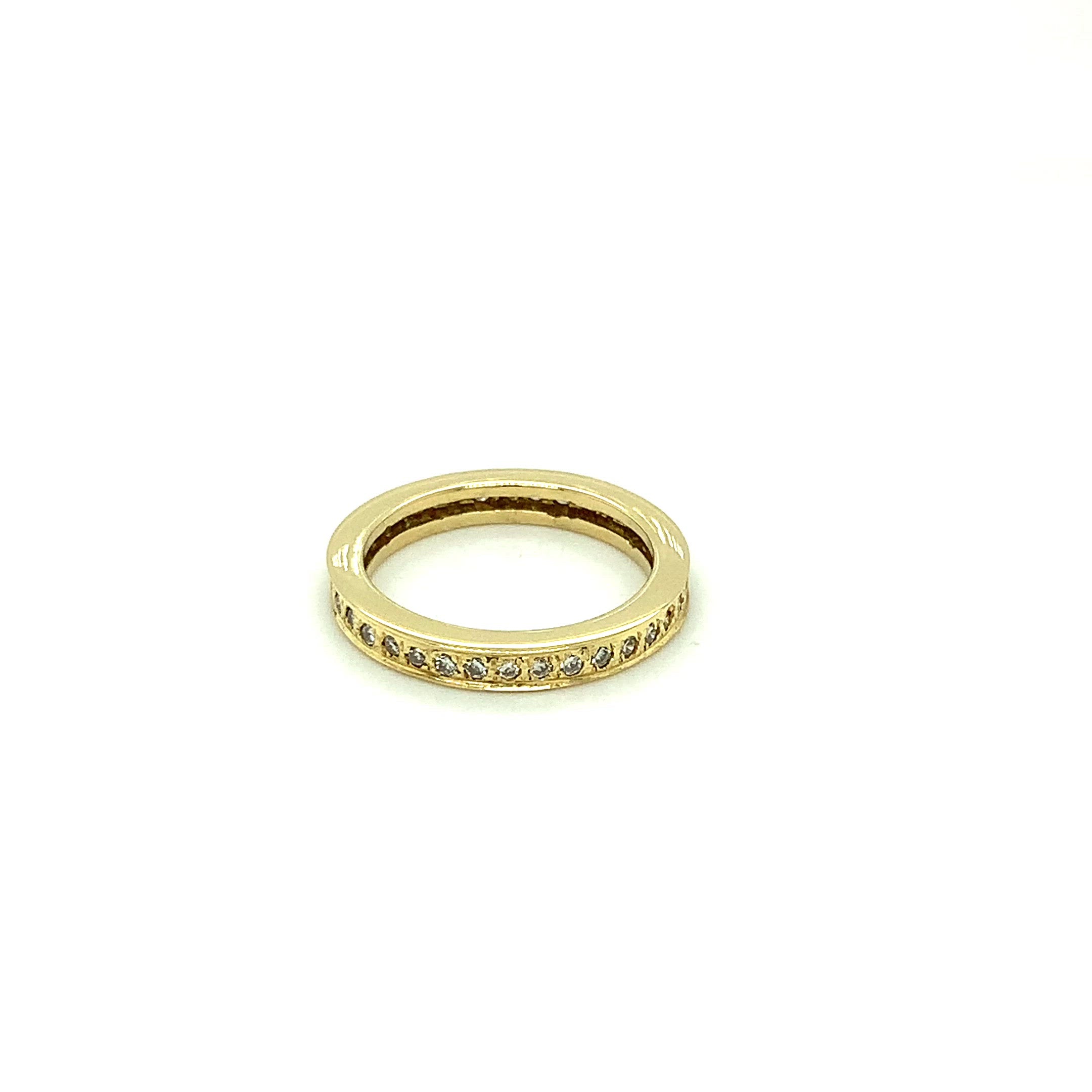 Natural Diamond Ring 18K Solid Gold .36tcw Diamond Band Eternity Ring Wedding Ring Wedding Band Stackable Ring Bridal Jewelry Fine Gold Band