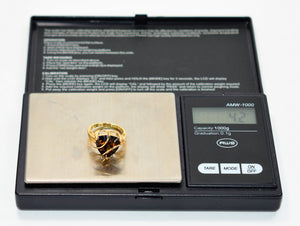 Natural Smoky Quartz & Diamond Ring 14K Solid Gold 7.04tcw Gemstone Ring Brown Ring Smoky Topaz Ring Birthstone Ring Ladies Ring Womens Ring