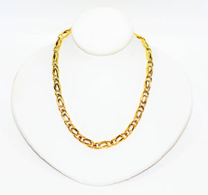 14K Solid Gold Curb Chain Necklace 25" 4.50mm 16.3 Grams Extra Long Necklace Gold Chain Gold Necklace Vintage Necklace Fine Estate Necklace