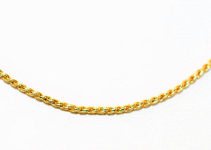 14K Gold Braided Wheat Chain Necklace 18" 1.25mm 3.8g Fine Jewelry Estate Jewelry Gold Necklace Gold Chain Fine Jewellery Wheat Necklace