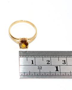 Natural Sphene Ring 14K Solid Gold 1.53ct Titanite Ring Gemstone Ring Fine Ring Statement Ring Engagement Ring Birthstone Ring Fine Jewelry