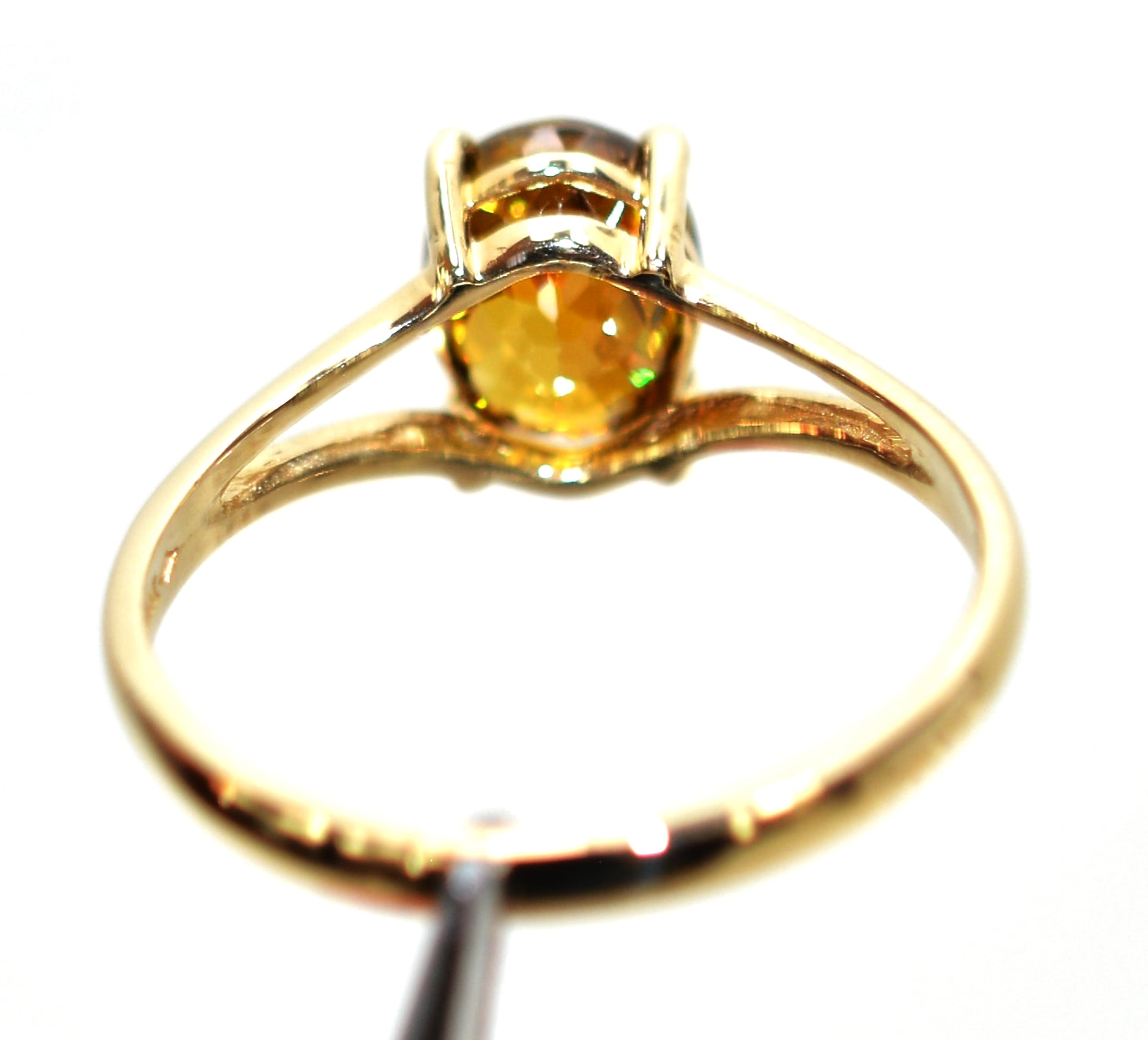 Natural Sphene Ring 14K Solid Gold 1.58ct Titanite Ring Gemstone Ring Fine Ring Statement Ring Engagement Ring Birthstone Ring Fine Jewelry