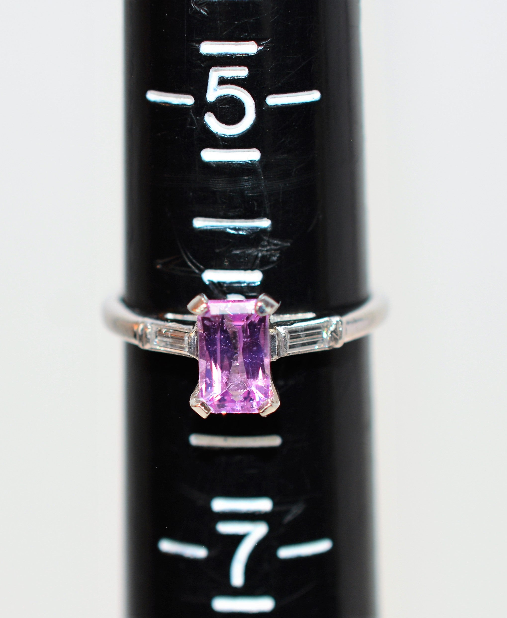 Natural Pink Spinel & Diamond Ring Solid Platinum 1.50tcw Engagement Ring Pink Ring Cocktail Ring Wedding Ring Statement Ring Bridal Jewelry