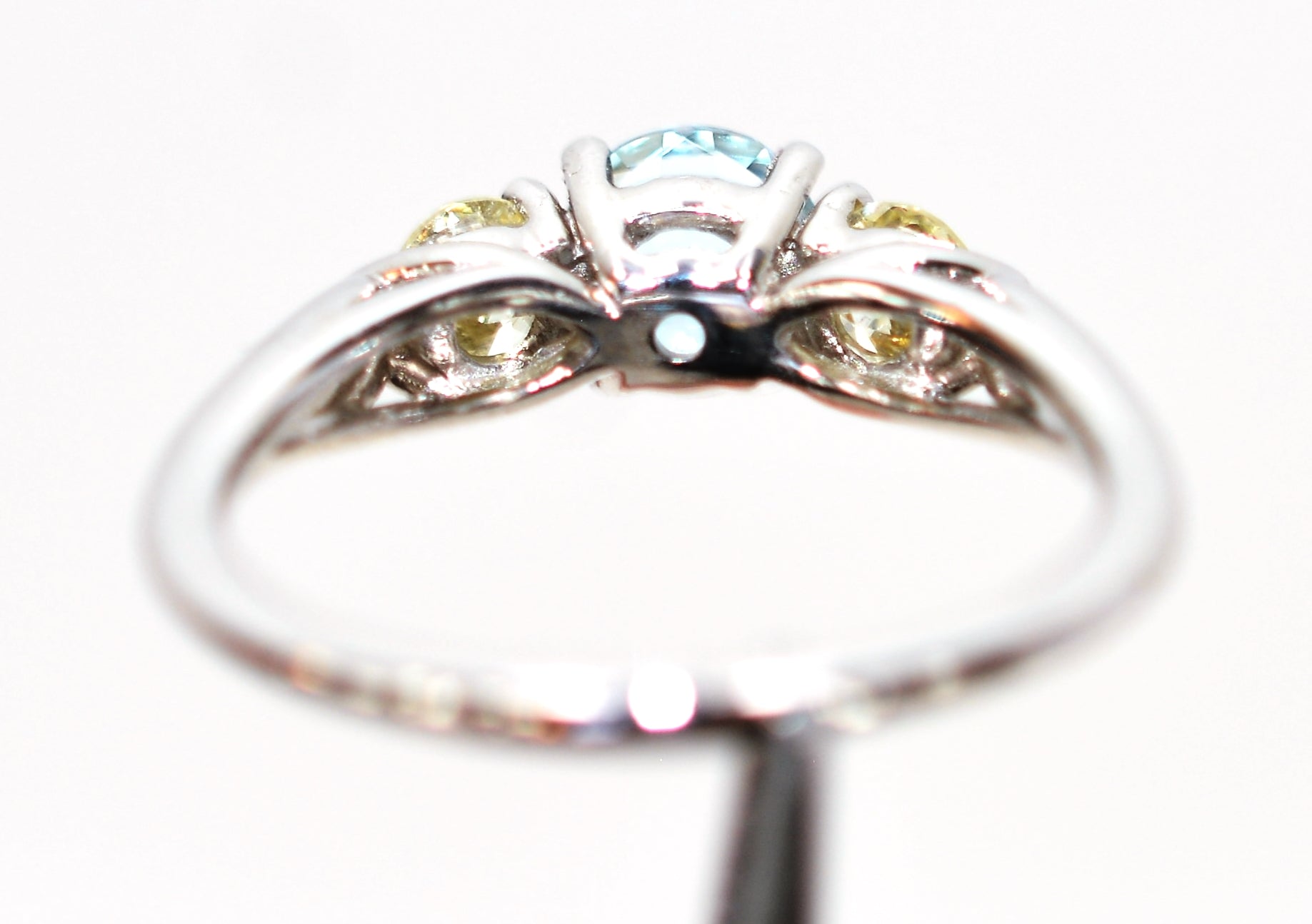 Natural Aquamarine & Diamond Ring 14K Solid White Gold 1.18tcw Gemstone Ring Aquamarine Ring Ladies Ring March Birthstone Ring Cocktail Ring