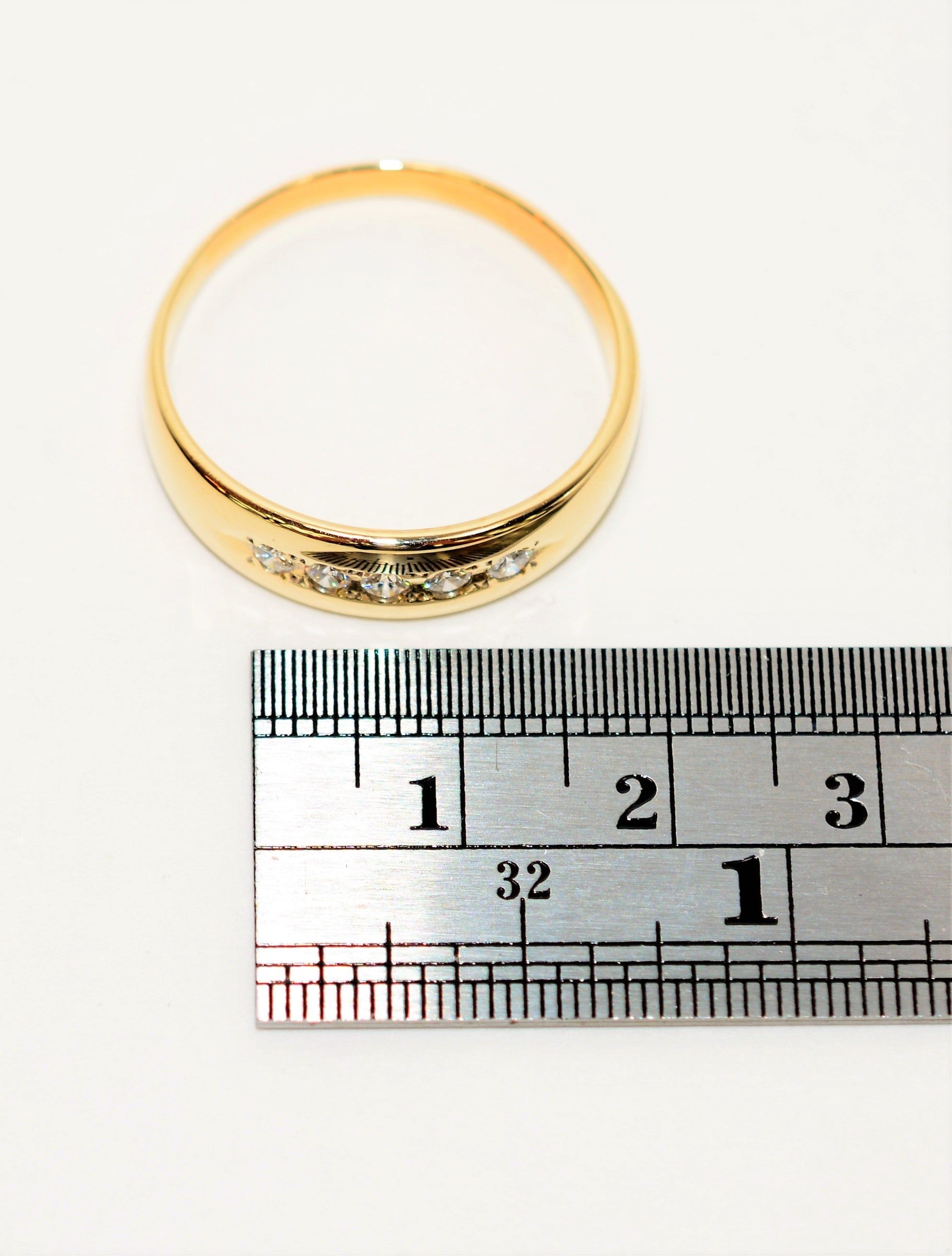 Natural Diamond Ring 14K Solid Gold .30tcw Men's Ring Band Ring Wedding Band Diamond Band Cocktail Ring Statement Ring Gold Ring Gold Band