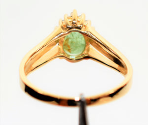 Natural Paraiba Tourmaline & Diamond Ring 14K Solid Gold 1.80tcw Women's Ring Statement Ring Gemstone Jewelry Jewellery Birthstone Ring