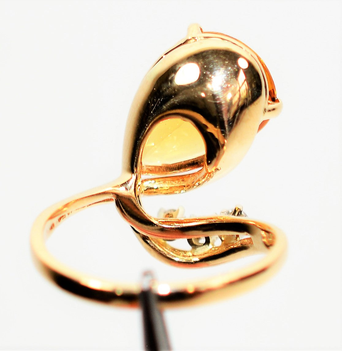 Natural Golden Beryl & Diamond Ring 14K Solid Gold 3.45tcw Statement Ring Cocktail Ring Ladies Ring Yellow Ring Birthstone Ring Women's Ring