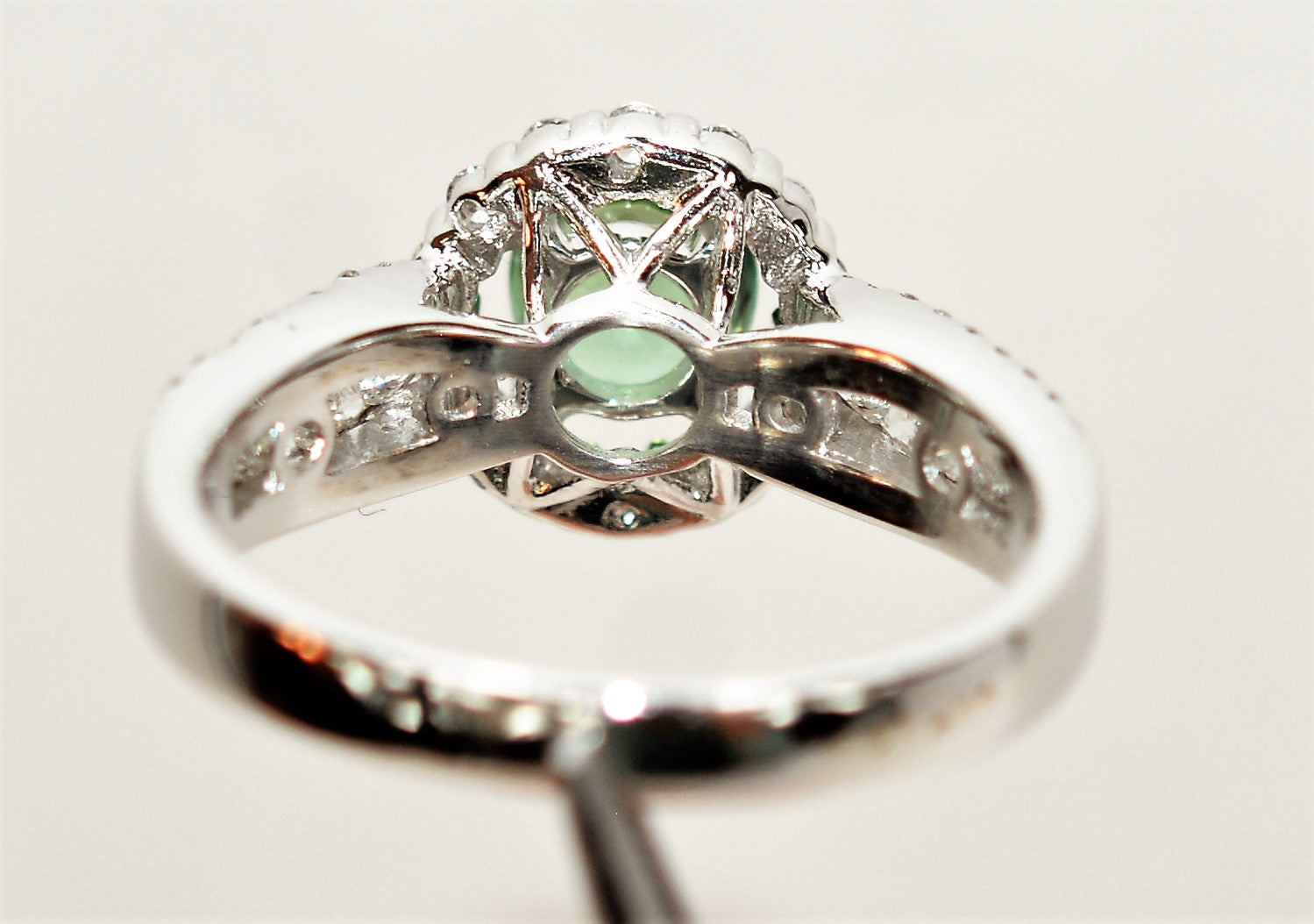 Natural Paraiba Tourmaline & Diamond Ring 18K Solid White Gold 1.37tcw Engagement Ring Fine Bridal Promise Ring Cocktail Ring Statement Ring