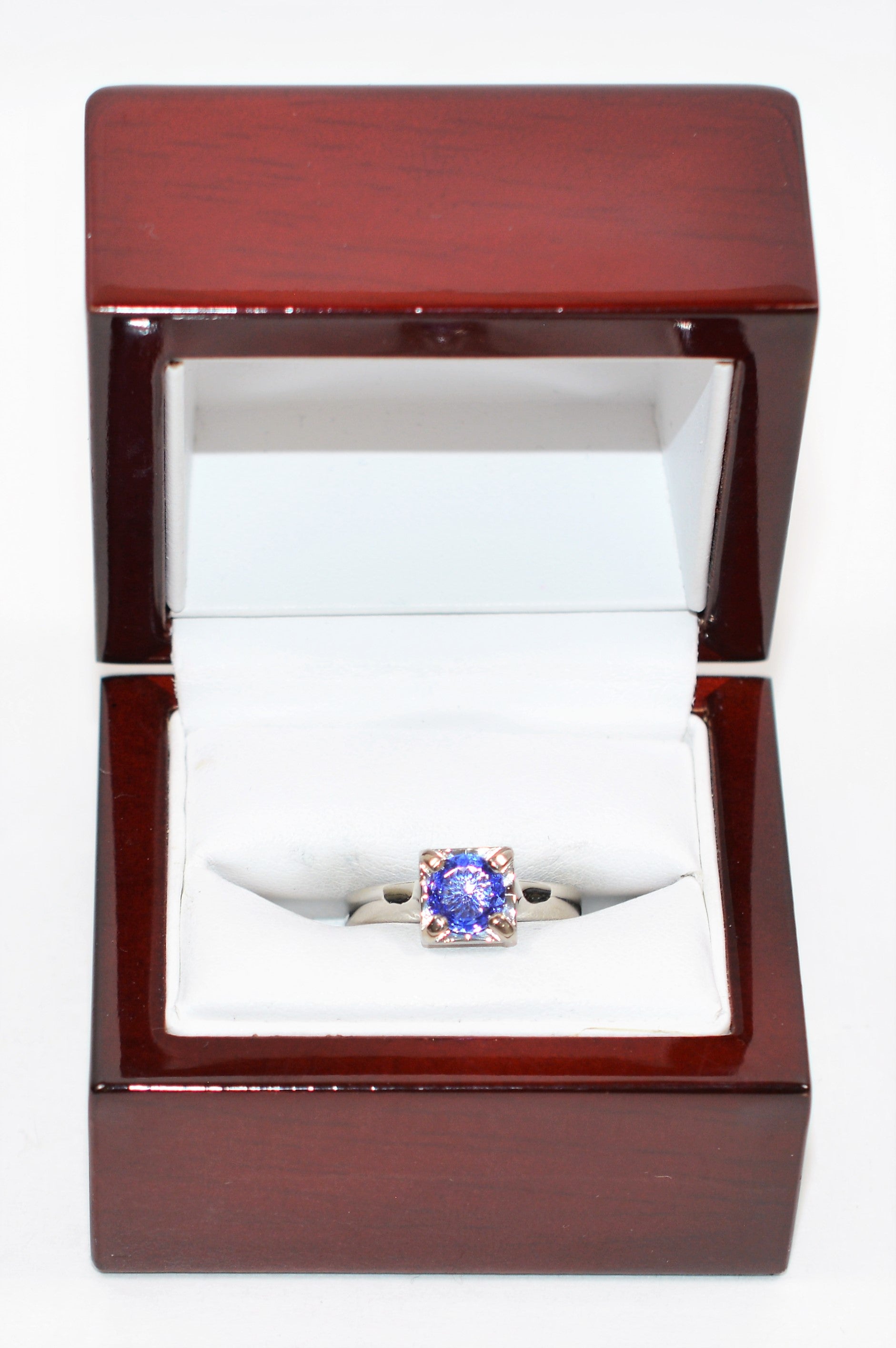 Scott Kay Natural D'Block Tanzanite Ring Solid Platinum 1ct Solitaire Ring Engagement Ring Designer Ring Bridal Jewelry Cocktail Ring Estate