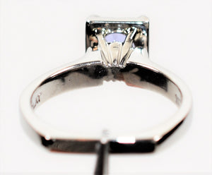Scott Kay Natural D'Block Tanzanite Ring Solid Platinum 1ct Solitaire Ring Engagement Ring Designer Ring Bridal Jewelry Cocktail Ring Estate