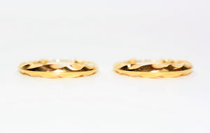 14K Solid Gold 23.50mm Hoop Earrings Gold Hoops Gold Earrings Statement Earrings Vintage Earrings Estate Earrings Vintage Jewelry Jewellery