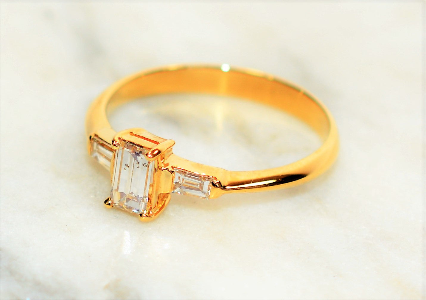 Natural Diamond Ring 18K Solid Gold .65tcw Engagement Ring Wedding Ring Bridal Jewelry Estate Ring Vintage Ring Statement Ring Women's Ring