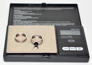 Certified Natural Indicolite Tourmaline & Diamond Ring Wedding Bridal Set 14K Solid White Gold 1.69tcw Gemstone Engagement Ring Wedding Band