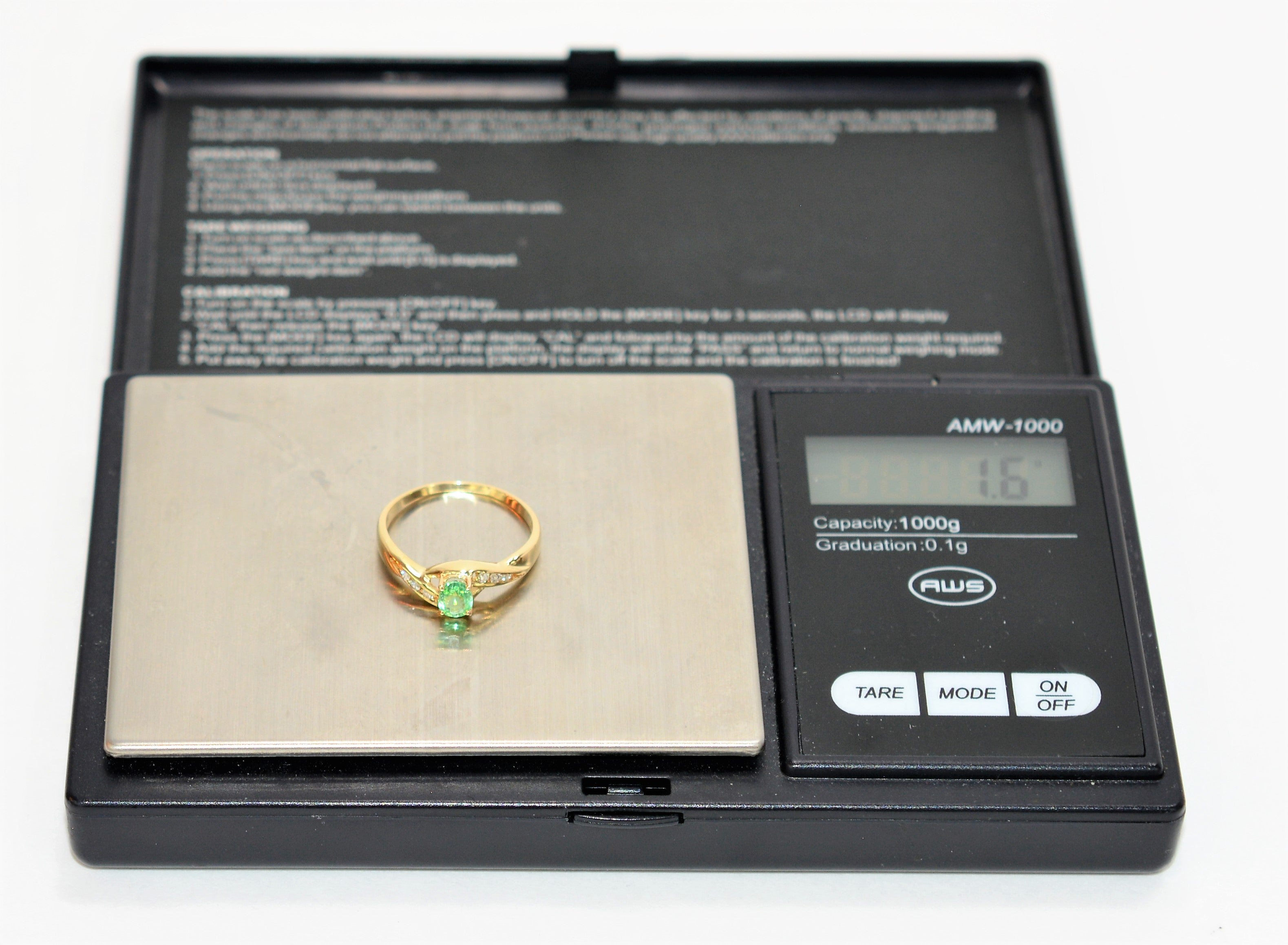 Natural Paraiba Tourmaline & Diamond Ring 10K Solid Gold .46tcw Fine Gemstone Jewelry Estate Ring Women's Ring Birthstone Jewellery