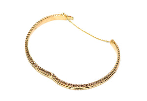 9K Solid Gold Bangle Bracelet Gold Bracelet Women's Bracelet Vintage Bracelet Estate Jewelry Vintage Jewelry Fine Jewellery Fine Gold Bangle